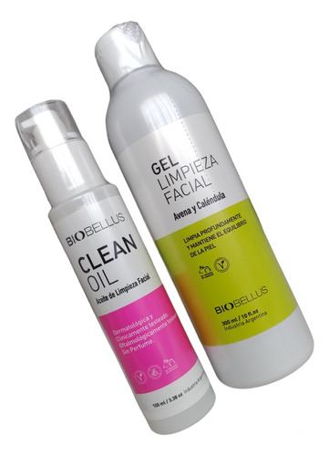 Kit Doble Limpieza Facial Gel + Clean Oil Biobellus