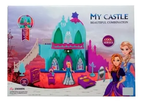 Castillo De Hielo Juego Princesa Casa Mu ecas Sonido Muebles
