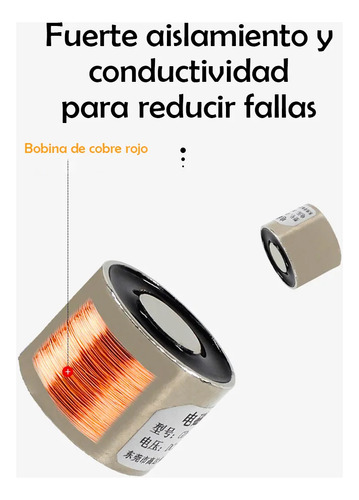 Tecneu Electroimán Iman Electrico 25kg 12v Cerraduras Y Automatización