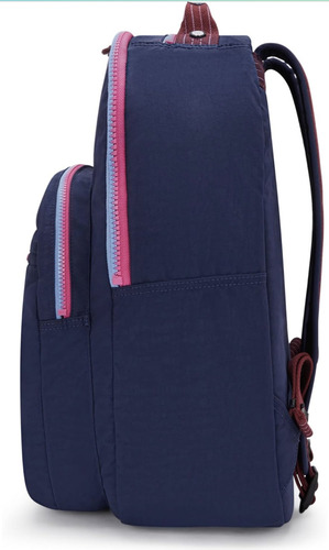 Mochila Kipling Seoul Color Mod Navy Diseño De La Tela Lisa