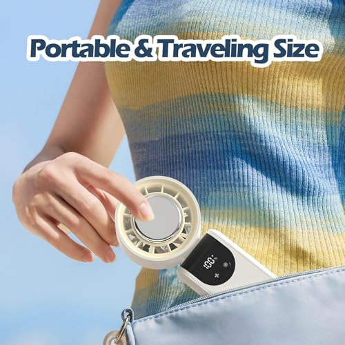 Ventilador Portátil Turbo Plegable Mini Personal, Recargable