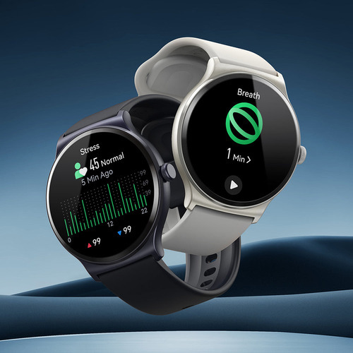Relogio Smartwatch Inteligente Haylou Solar Lite 46mm Prata Caixa Prateado Pulseira Prateado Bisel Prateado