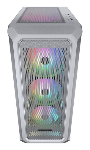 Gabinete Cougar Archon 2 Mesh Rgb White Cristal Templado Color Blanco