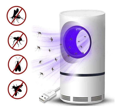 Lámpara Control De Plagas, Mosquito E Insecto Con Luz Led