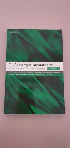 The Anatomy Of Corporate Law: A Comparative And Functional A