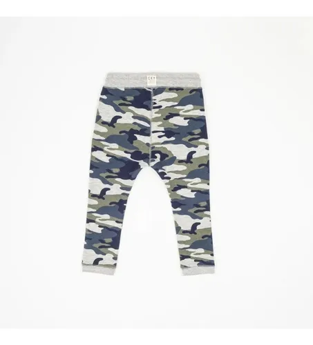 Pantal n De Buzo Ni o Camuflado Gris Colloky Cuotas sin inter s