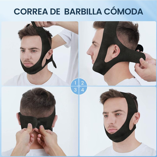 Correa Para Barbilla Antironquidos, Unisex Correa Ajustable
