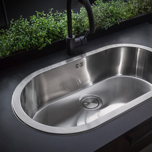 Imagen 4 de 6 de Johnson Curve Pileta Bacha De Cocina Simple Acero 304 Si77a