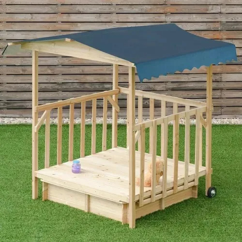 Caja De Arena De Madera Patio Trasero Set Playero Playa C14