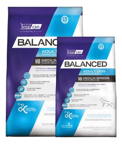 Balanced Perro Adulto Raza Mediana 20 + 3 Kg