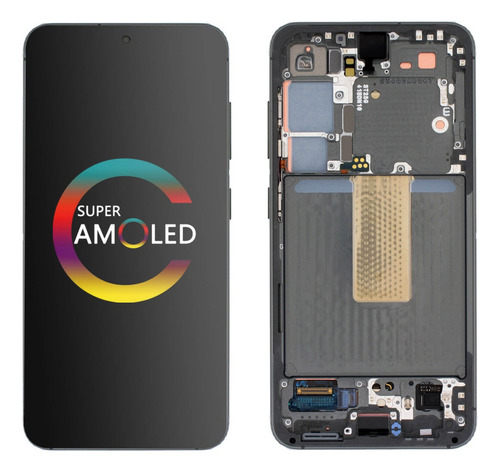 Tela Amoled Com Moldura Para Samsung S23 Sm-s911b S911