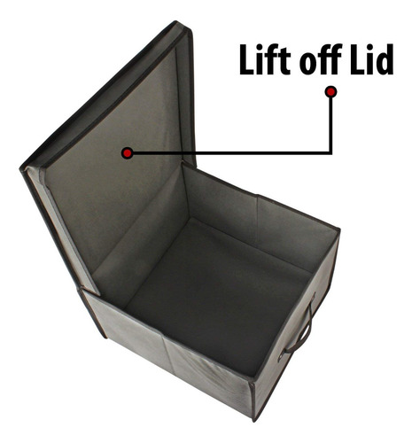 Imagen 6 de 8 de Caja Organizadora Bajo Cama Ropa Placard 40 X 40 X 25