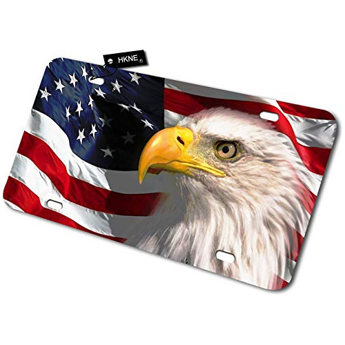 Placa De Matrícula Patriótica Águila Americana De 12...