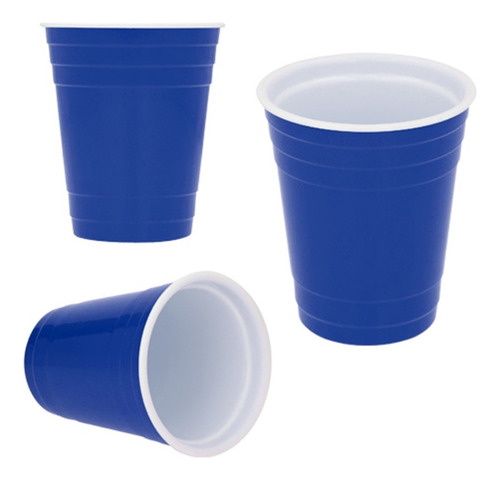 Paquete De 5 Vasos De Plástico Rígido Para Bebidas Frías
