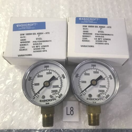 *new In Box (lot Of 2) Ashcroft Gauge 20w  1005h 02l 400 Jjq