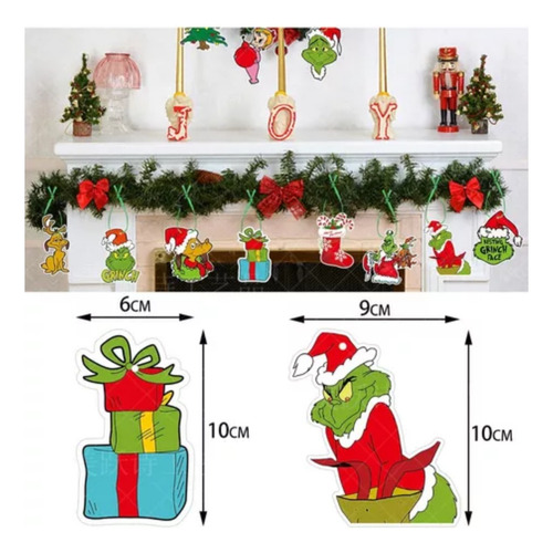 32pcs Colgante De Joyería Decoración Árbol De Navidad Grinch