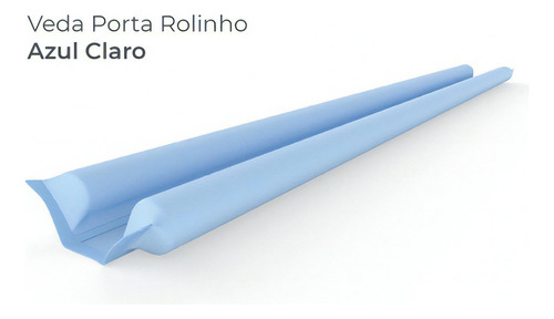 Veda Porta Rolinho Protetor Inseto Couro 90cm Comfort Door Cor Azul-claro