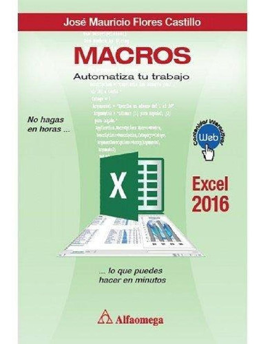 Libro - Libro Macros Automatiza Tu Trabajo Excel 2016 Alfao