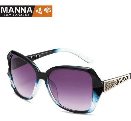 Gafas De Sol De Moda Retro Con Montura Grande Para Mujer