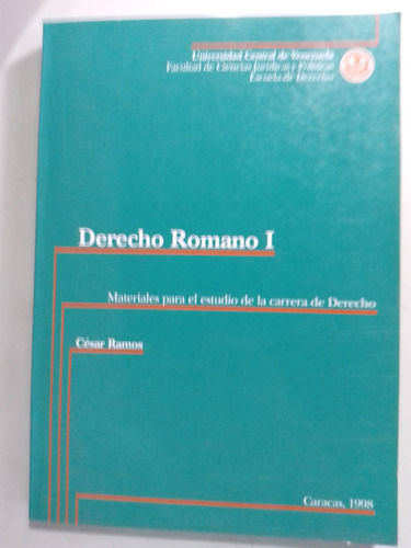 Derecho Romano 1 César Ramos