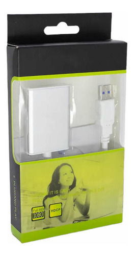 Imagen 4 de 5 de Adaptador Usb 3.0 A Hdmi Pc Laptop A Televisor Win 7 8 10 Hd