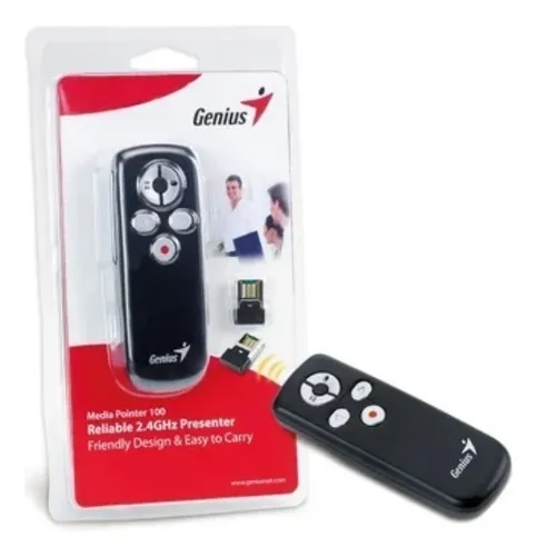 Apuntador Laser Genius 100 Usb Media Negro