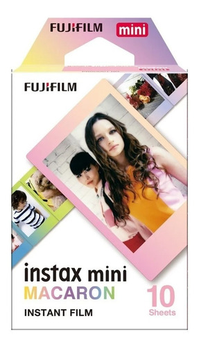 Rollo Fujifilm Instax Mini Borde Macaron Oficial 10 Foto Ent
