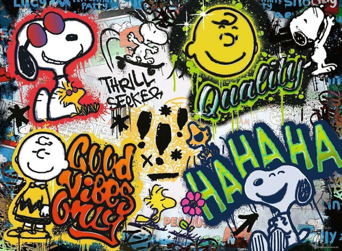 Rompecabezas Snoopy Graffiti 500 Pz Ravensburger Charlie