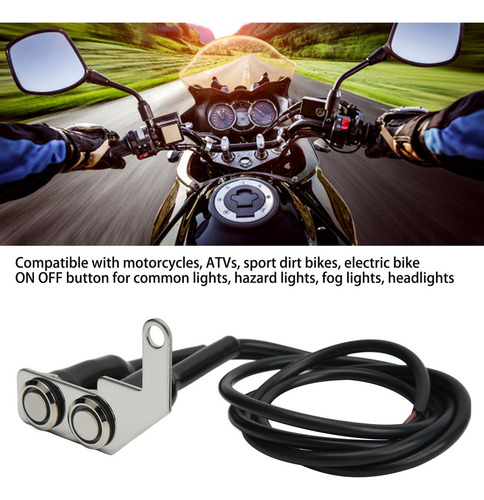 Interruptor Led Para Manillar De Motocicleta, Luz Antiniebla