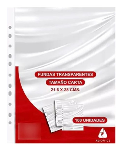 Fundas Transparentes Tamaño Carta 100 Unidades