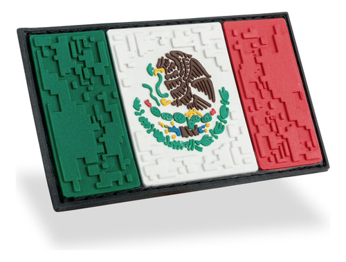 Parche Insignia Táctico Militar Gotcha Bandera México Pvc