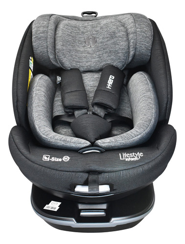 Autoasiento Lifestyle By Infanti I-hero I-size Negro/gris