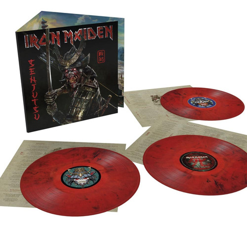 Iron Maiden  Senjutsu Ed Limitada; 3x Lp (red Black Marble)