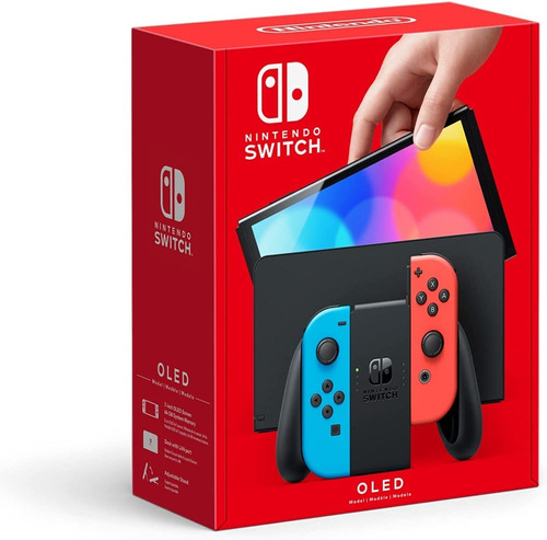 Nintendo Switch Oled 64gb Rojo Neón, Azul Neón 