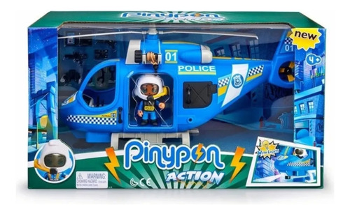 Pinypon Action Helicóptero De Policía