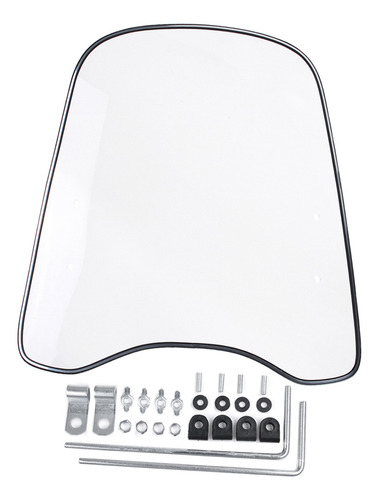 Deflector De Parabrisas Transparente Para Motocicleta,