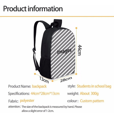 Conjunto De Mochila De Tres Piezas Bakugo Katsuki My Hero Ac