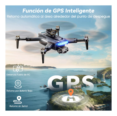 Drone 4k Dual Cámara Hd Gps 5g Wifi Fpv 3 Baterías