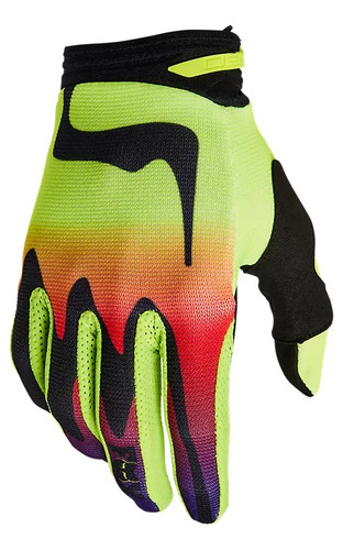 Guantes Fox Dirtpaw Race Amarillo Enduro Mtb Trial Mx Downhill Gama Alta  Ajuste Seguro Maxima Elasticidad