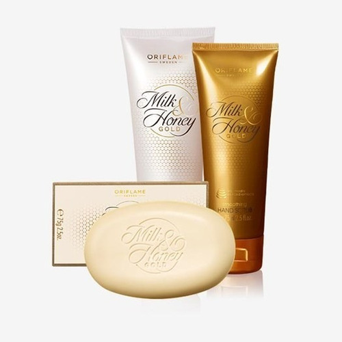 Set: Crema P/ Manos+ Exfoliante+ Jabón Milk & Honey Oriflame