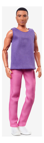 Boneca Ken, Aparência De Barbie, Cabelo Preto, Roupa Colorid