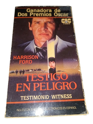 Testigo En Peligro!!en Vhs Clásico Suspenso H,ford!! (Usado)