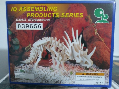 Dinosaurio Rompecabeza De Madera Para Armar Styracisaurus