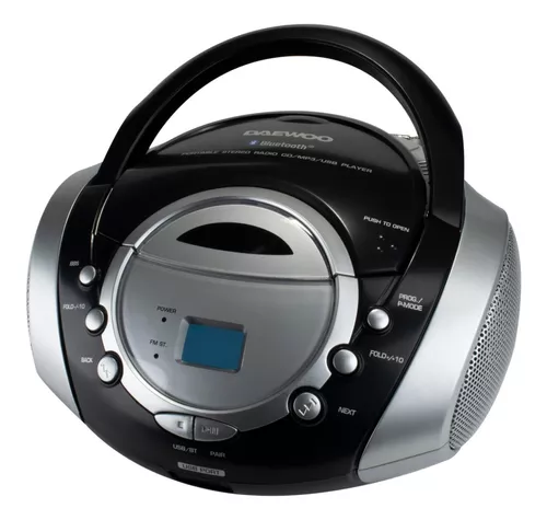 Daewoo Radio Portátil CD/MP3/USB/Radio Estéreo Azul