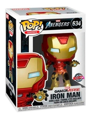 Boneco Funko Pop Marvel Gamer Verse Homem De Ferro 634