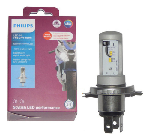 Led Lâmpada Philips Ultinon H4 Farol Yamaha Crosser 150