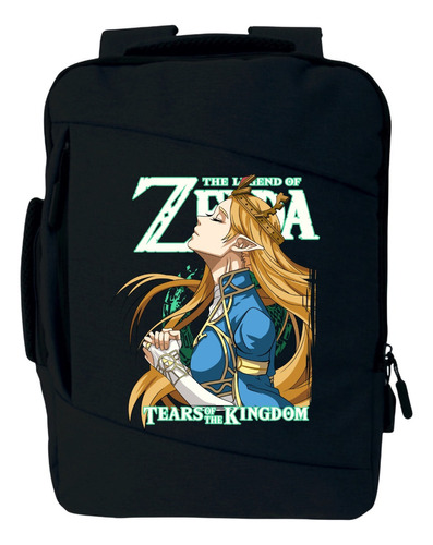 Morral Zelda Gamers Maleta Bolso De Espalda Serie Black