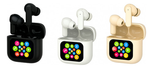 Auriculares By16 Bluetooth Led Táctil Envío Gratis Negro