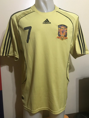 Camiseta España 2008 2009 Raul #7 Real Madrid Schalke 04 Xl