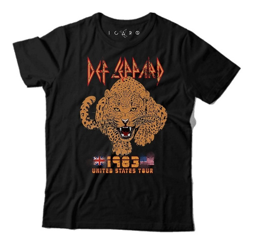 Remera Def Leppard 100% Algodon Icaro Remeras Local 